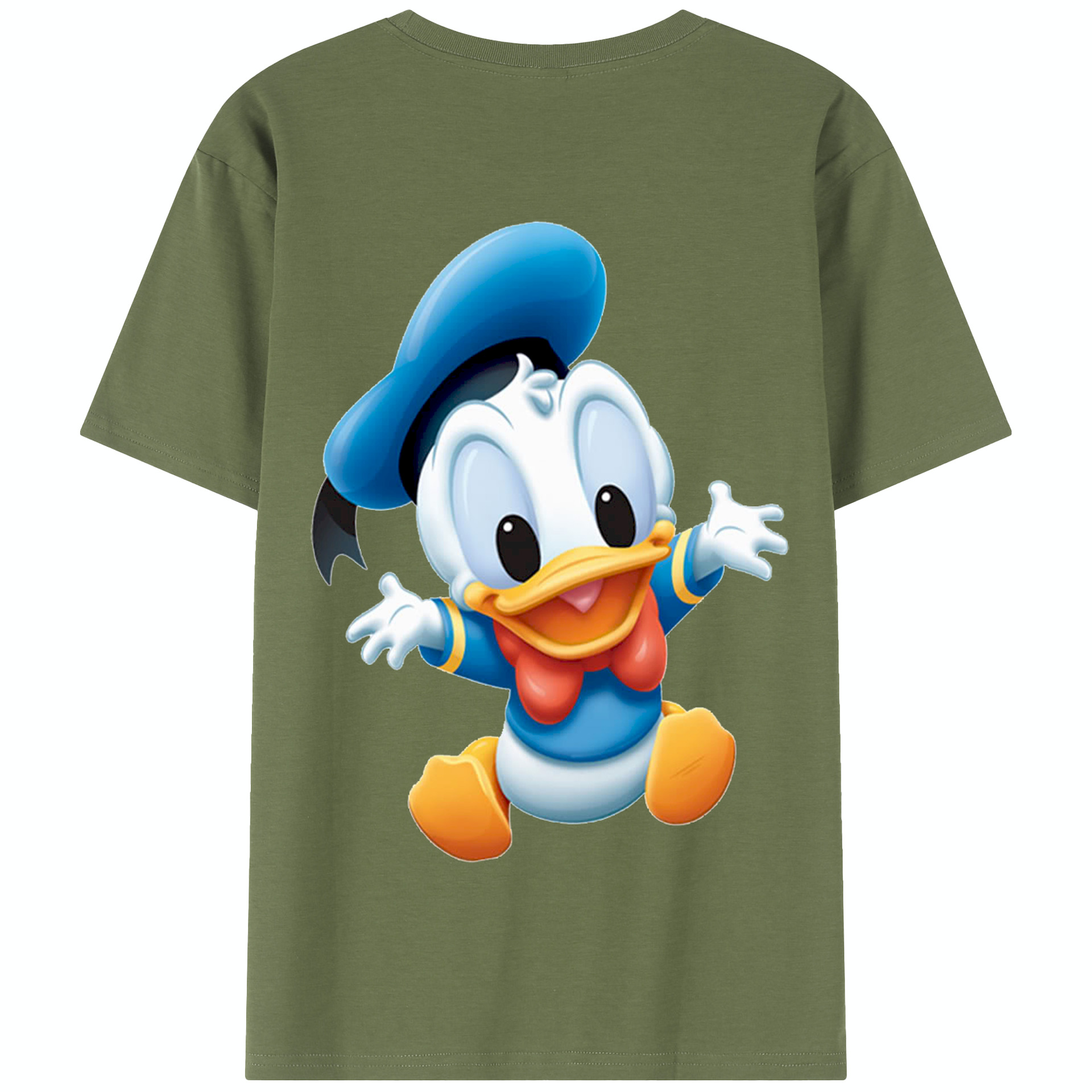 （画像用） ミッキーマウス Mickey Mouse 綿100％半袖Tシャツ（背面プリント）